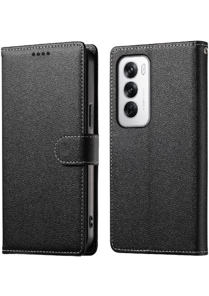 Oppo Reno 12 5g Kart Yuvaları Darbeye Günlük Kullanım Manyetik Kapatma Için Kılıf (Yurt Dışından)