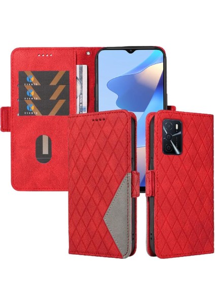 Oppo A54 4g Iki Renk Ekleme Desenleri Için Flip Case Şık Koruyucu (Yurt Dışından)