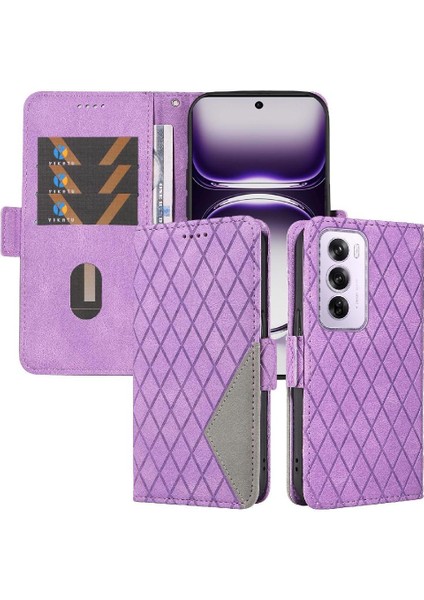 Oppo Reno 12 5g Iki Renk Ekleme Desenleri Şık Telefon Için Flip Case (Yurt Dışından) indirimleri