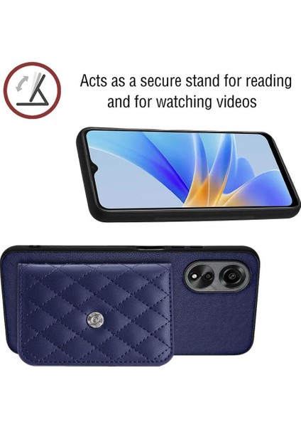 Oppo A17 Doğru Insizyon Benzersiz Kickstand Fonksiyonu Için Uyumlu Kılıf (Yurt Dışından) fırsatları