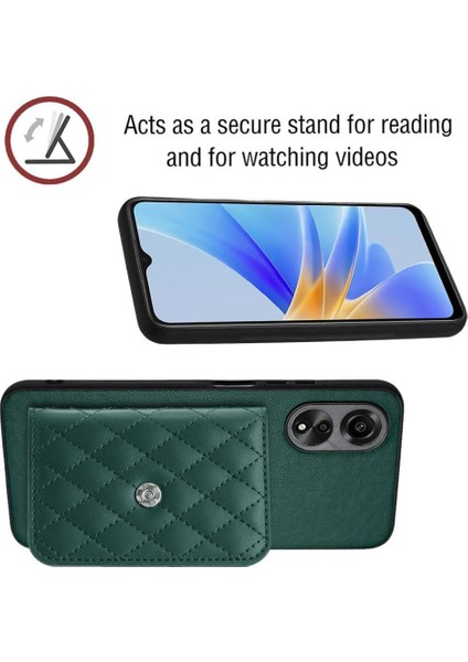 Oppo A17 Doğru Insizyon Benzersiz Kickstand Fonksiyonu Için Uyumlu Kılıf (Yurt Dışından) fırsatları