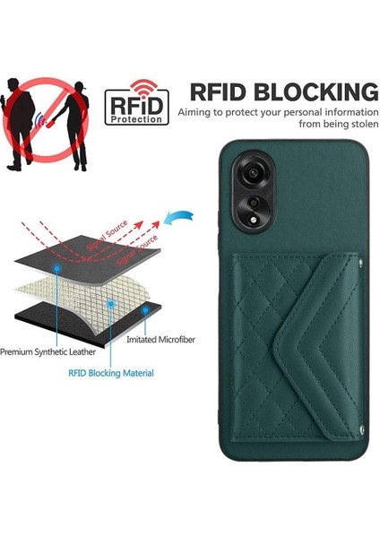 Oppo A17 Doğru Insizyon Benzersiz Kickstand Fonksiyonu Için Uyumlu Kılıf (Yurt Dışından) indirimleri