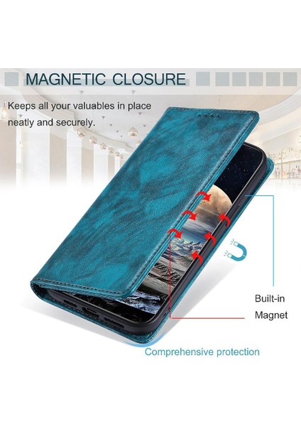 Realme 11 Pro Pu Deri Kart Yuvaları Tutucu Manyetik Ince Için Flip Case (Yurt Dışından) modelleri