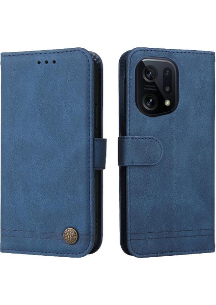 Oppo Find X5 Pro Uzun Kayış Cüzdan Kart Yuvası Sahipleri Için Flip Case Kısa (Yurt Dışından)