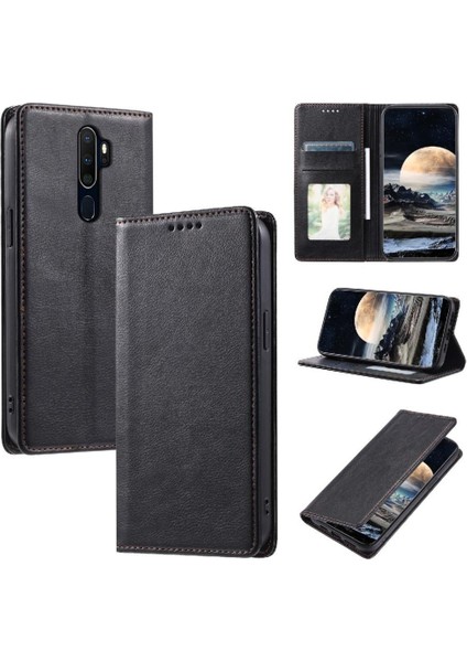 Oppo A9 2020 Manyetik Kart Yuvaları Tutucu Pu Deri Ince Için Flip Case (Yurt Dışından) indirimleri