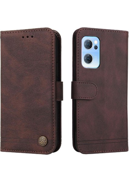 Oppo Reno 7 5g Darbeye Dayanıklı Kart Yuvası Sahipleri Için Flip Case Uzun Kayış Kısa (Yurt Dışından) modelleri
