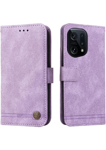 Oppo Find X5 Pro Uzun Kayış Cüzdan Kart Yuvası Sahipleri Için Flip Case Kısa (Yurt Dışından)