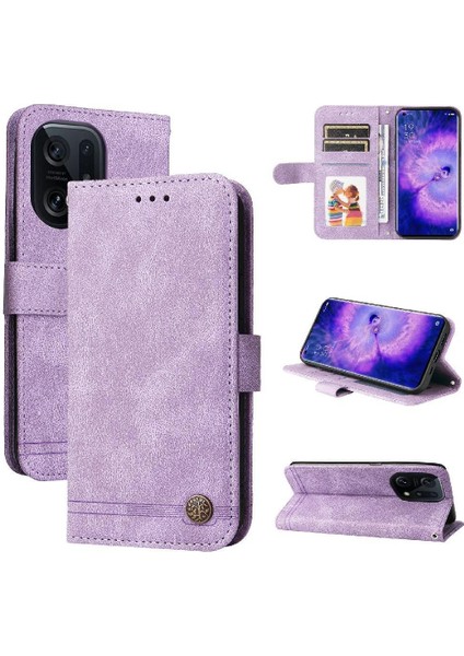 Oppo Find X5 Pro Uzun Kayış Cüzdan Kart Yuvası Sahipleri Için Flip Case Kısa (Yurt Dışından) indirimleri