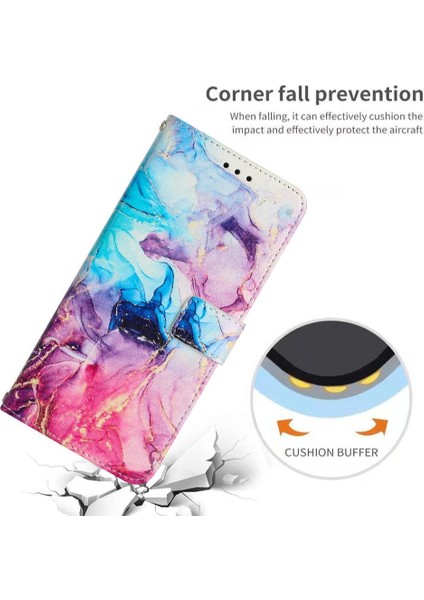Oppo Reno 13F 5g Kart Ekleme Cüzdan Kılıf Için Flip Case Boyalı Mermer (Yurt Dışından) fırsatları