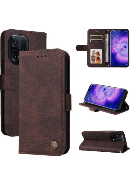 Oppo Find X5 Pro Uzun Kayış Cüzdan Kart Yuvası Sahipleri Için Flip Case Kısa (Yurt Dışından) indirimleri