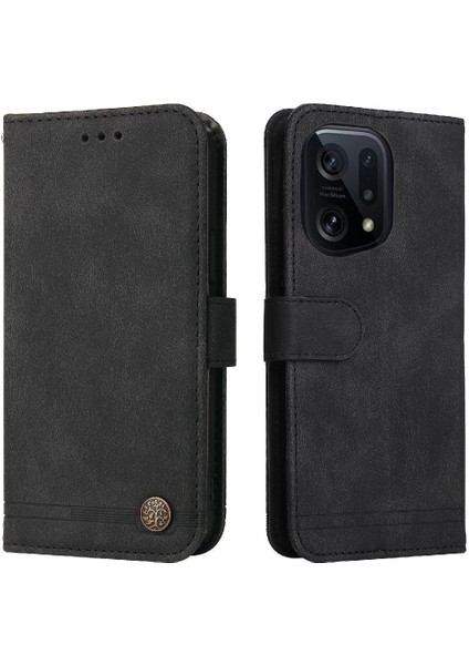 Oppo Find X5 Pro Uzun Kayış Cüzdan Kart Yuvası Sahipleri Için Flip Case Kısa (Yurt Dışından) fırsatları