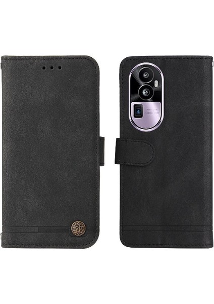 Oppo Reno 10 Pro Plus Kart Yuvası Tutucular Cüzdan Uzun Kayış Için Flip Case (Yurt Dışından)