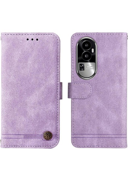 Oppo Reno 10 5g Kart Yuvası Sahipleri Için Flip Case Uzun Kayış Darbeye (Yurt Dışından)