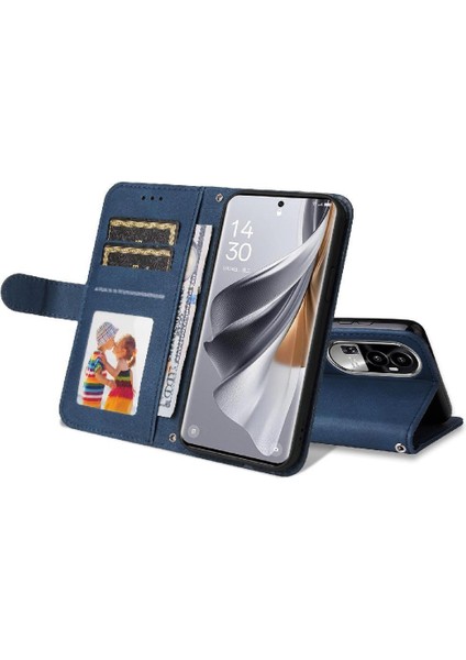 Oppo Reno 10 5g Kart Yuvası Sahipleri Için Flip Case Uzun Kayış Darbeye (Yurt Dışından) fiyatları