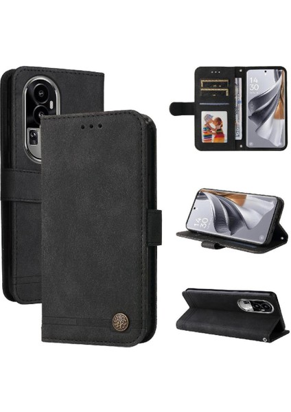 Oppo Reno 10 5g Kart Yuvası Sahipleri Için Flip Case Uzun Kayış Darbeye (Yurt Dışından)