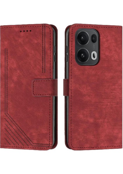 Oppo Reno 13 Pro 5g Cüzdan Kartı Ekleme Pu Deri Için Flip Case (Yurt Dışından)
