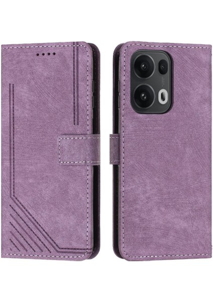 Oppo Reno 13 Pro 5g Cüzdan Kartı Ekleme Pu Deri Için Flip Case (Yurt Dışından)