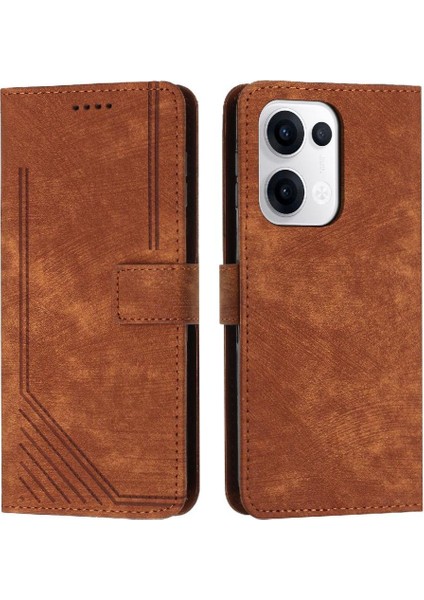 Oppo Reno 13 5g Pu Deri Kickstand Kart Ekleme Cüzdan Için Flip Case (Yurt Dışından)