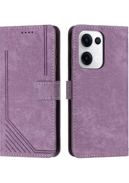 Oppo Reno 13 5g Pu Deri Kickstand Kart Ekleme Cüzdan Için Flip Case (Yurt Dışından)