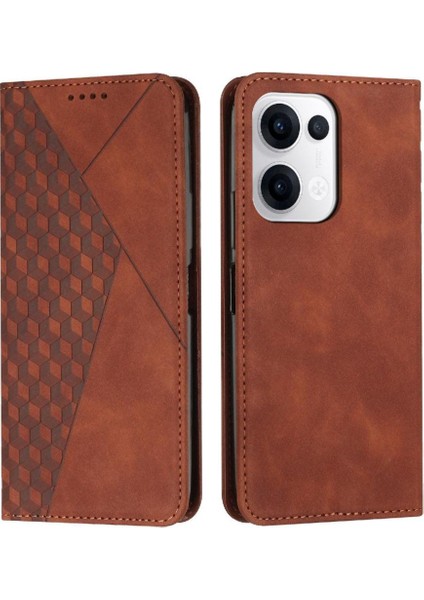 Oppo Reno 13 5g Cüzdan Kickstand Kart Ekleme Pu Deri Için Flip Case (Yurt Dışından)