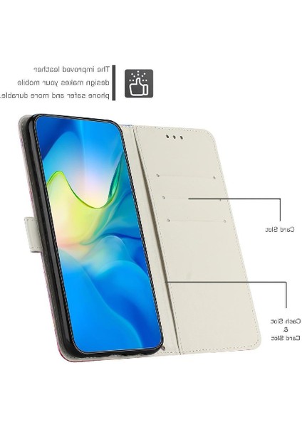 Oppo Reno 13F 5g Kart Ekleme Cüzdan Kılıf Için Flip Case Boyalı Mermer (Yurt Dışından) fiyatları