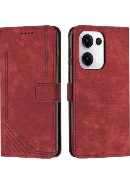 Oppo Reno 13 5g Pu Deri Kickstand Kart Ekleme Cüzdan Için Flip Case (Yurt Dışından)