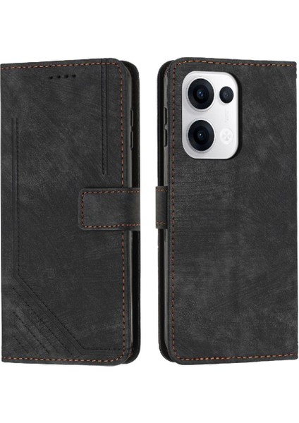 Oppo Reno 13 5g Pu Deri Kickstand Kart Ekleme Cüzdan Için Flip Case (Yurt Dışından)