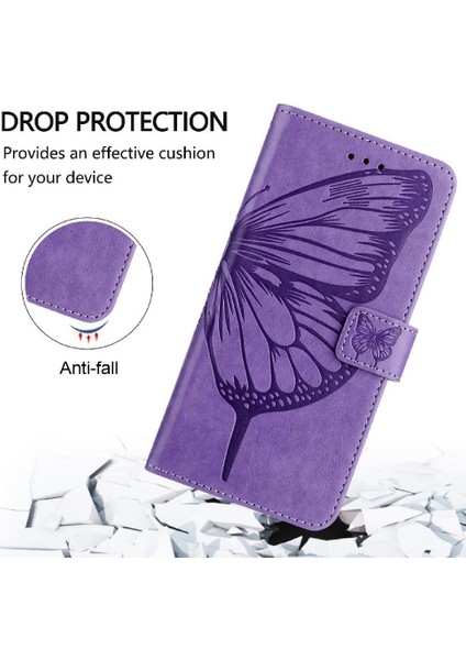Oppo Reno 13 Pro Kabartma Kelebek Premium Deri Manyetik Için Kılıf (Yurt Dışından) fırsatları