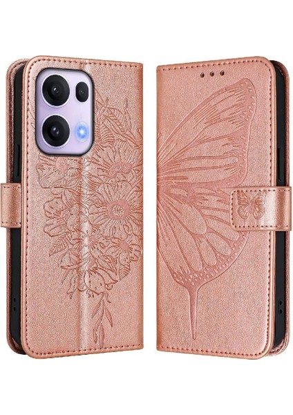 Oppo Reno 13 Pro Kabartma Kelebek Premium Deri Manyetik Için Kılıf (Yurt Dışından) indirimleri