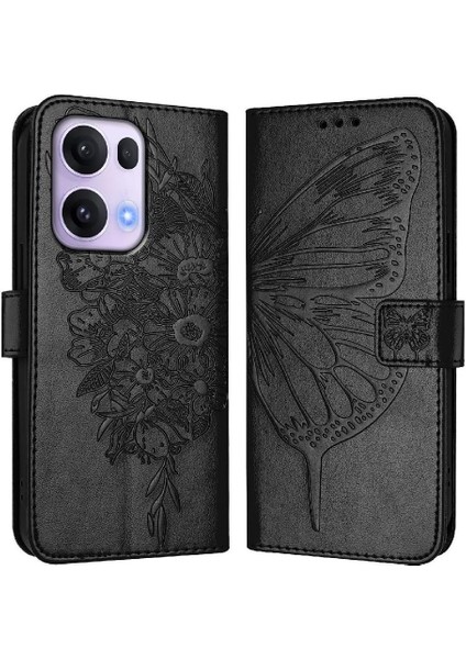 Oppo Reno 13 Pro Kabartma Kelebek Premium Deri Manyetik Için Kılıf (Yurt Dışından) indirimleri