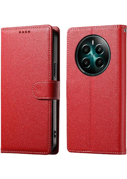Realme 12 4g Manyetik Kapatma Günlük Kullanım Darbeye Dayanıklı Kart Yuvaları Için Kılıf (Yurt Dışından) fırsatları