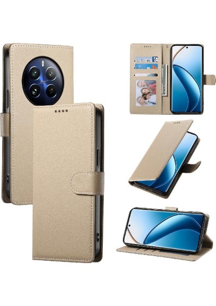 Realme 13 4g Manyetik Kapatma Günlük Kullanım Darbeye Dayanıklı Kart Yuvaları Için Kılıf (Yurt Dışından)