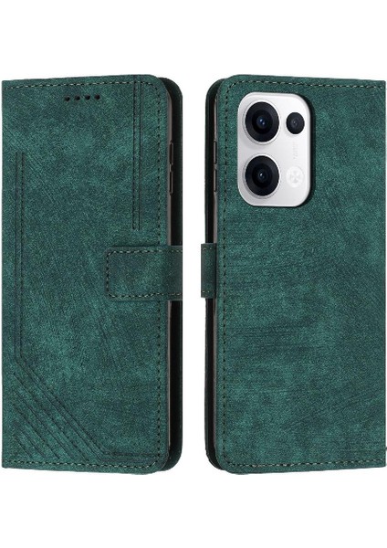Oppo Reno 13 5g Pu Deri Kickstand Kart Ekleme Cüzdan Için Flip Case (Yurt Dışından)