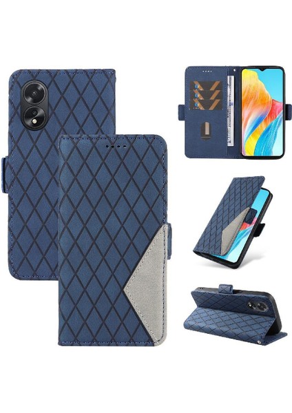 Kart Yuvası ve El Kayışı Iki Renk Ekleme ile Oppo A38 4g Için Flip Case (Yurt Dışından)