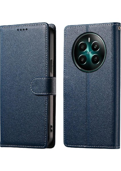 Realme 12 4g Manyetik Kapatma Günlük Kullanım Darbeye Dayanıklı Kart Yuvaları Için Kılıf (Yurt Dışından)