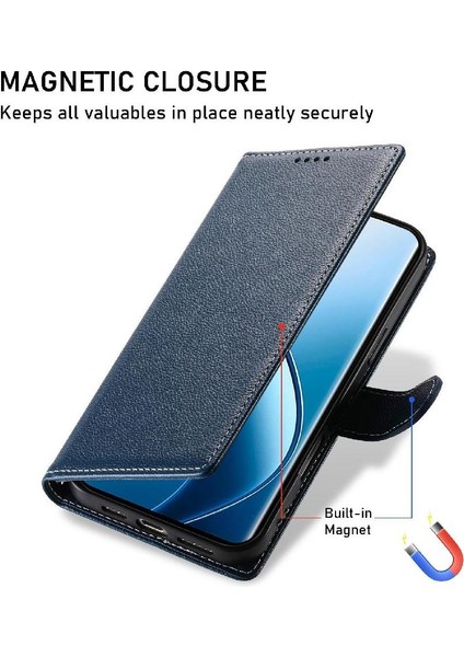 Realme 12 4g Manyetik Kapatma Günlük Kullanım Darbeye Dayanıklı Kart Yuvaları Için Kılıf (Yurt Dışından) indirimleri