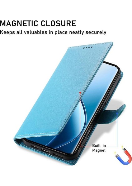 Realme 12 4g Manyetik Kapatma Günlük Kullanım Darbeye Dayanıklı Kart Yuvaları Için Kılıf (Yurt Dışından) fırsatları