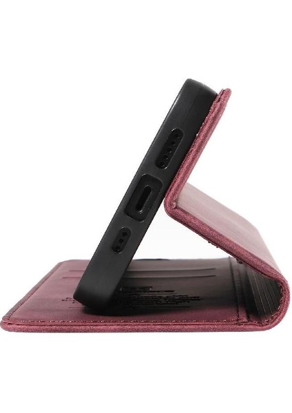 Realme 14 Pro Plus Koruyucu Folyo Cüzdan Pu Deri Manyetik Için Kılıf (Yurt Dışından)