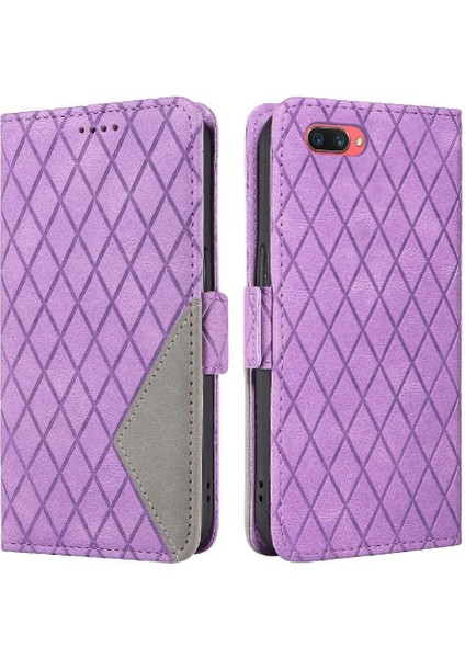 Kart Yuvası ve El Kayışı Şık Koruyucu Iki ile Oppo A7 Için Flip Case (Yurt Dışından) fırsatları