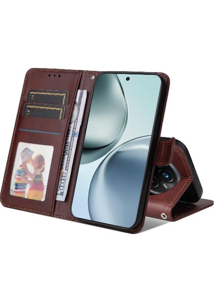 Realme 14 Pro Plus Hassas Kesikler Için Flip Case Kart Yuvaları Manyetik Flip (Yurt Dışından) fırsatları