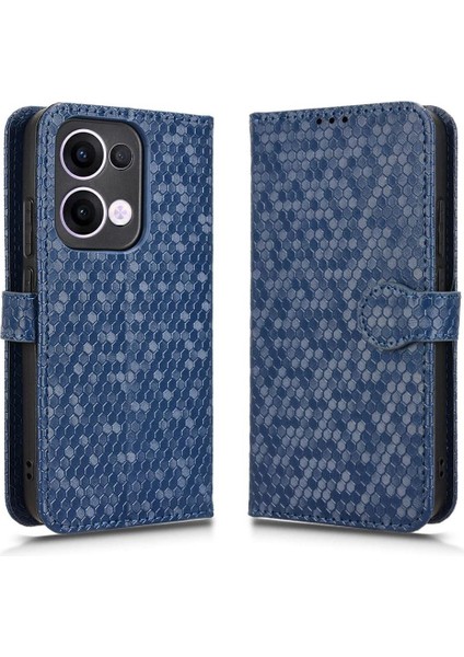 Oppo Reno 13 5g Manyetik Toka Geometrik Desen Deri Cüzdan Için Kılıf (Yurt Dışından) modelleri