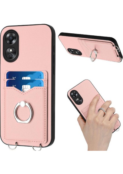 Oppo A17 Vaka Kickstand Fonksiyonu ile Uyumlu Benzersiz (Yurt Dışından) modelleri