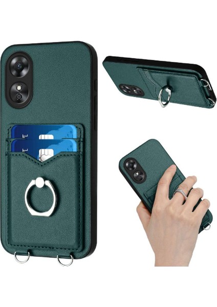Oppo A17 Vaka Kickstand Fonksiyonu ile Uyumlu Benzersiz (Yurt Dışından) modelleri