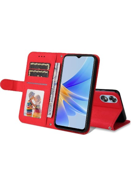 Oppo A17/A17K Uzun Kayış Darbeye Dayanıklı Kart Yuvası Sahipleri Için Kılıf Kısa Kayış (Yurt Dışından)