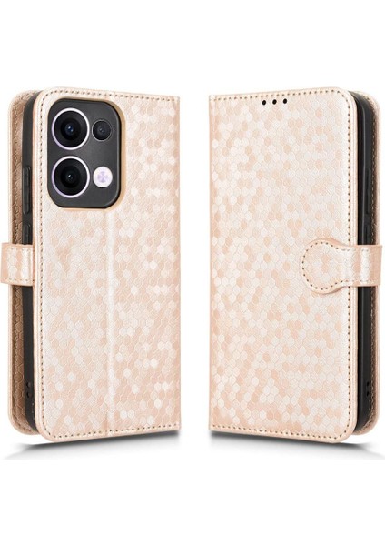 Oppo Reno 13 5g Manyetik Toka Geometrik Desen Deri Cüzdan Için Kılıf (Yurt Dışından) modelleri