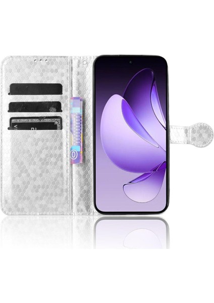Oppo Reno 13 5g Manyetik Toka Geometrik Desen Deri Cüzdan Için Kılıf (Yurt Dışından) indirimleri