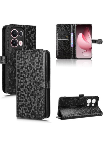 Oppo Reno 13 Pro 5g Deri Cüzdan Kapak Için Kılıf Geometrik Desen Toka (Yurt Dışından) modelleri