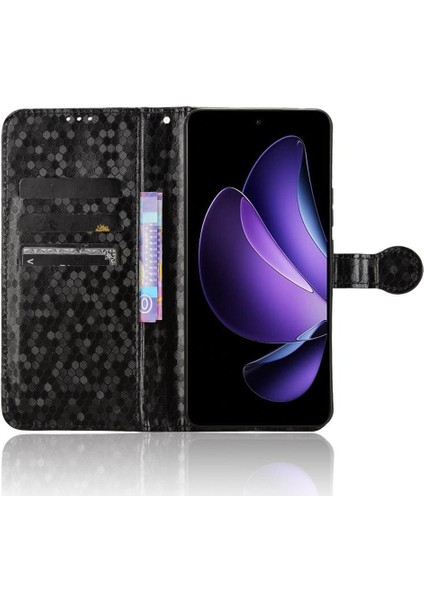 Oppo Reno 13F 4g Manyetik Toka Geometrik Desen Deri Cüzdan Için Kılıf (Yurt Dışından) indirimleri