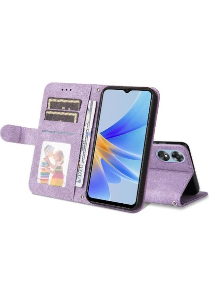 Oppo A17/A17K Uzun Kayış Darbeye Dayanıklı Kart Yuvası Sahipleri Için Kılıf Kısa Kayış (Yurt Dışından)