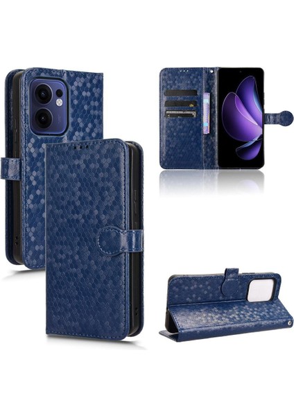 Oppo Reno 13F 5g Manyetik Toka Deri Cüzdan Kapak Geometrik Için Kılıf (Yurt Dışından)